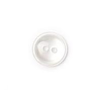 crendon simple round rimmed buttons white