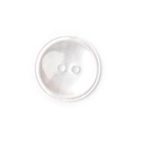 crendon simple round rimmed buttons white