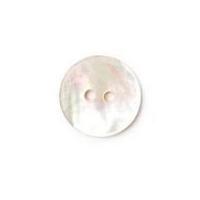 Crendon Round 2 Hole Natural Shell Buttons White