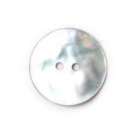 Crendon Round 2 Hole Natural Shell Buttons White