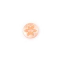 crendon star engraved baby buttons peach