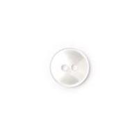 Crendon Plain Round 2 Hole Buttons White