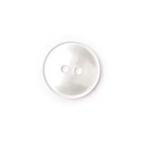 Crendon Plain Round 2 Hole Buttons White