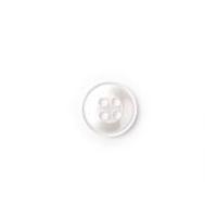 crendon small round 4 hole shirt buttons white