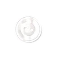 Crendon Round 2 Hole Double Rim Buttons White