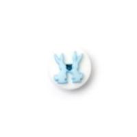 Crendon Round Baby Bunny Buttons Light Blue