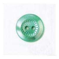 Crendon Round Geometric Inset Buttons Green Turquoise