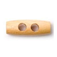 Crendon 2 Hole Wooden Toggle Buttons Beige