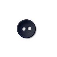 Crendon Classic Plain Round 2 Hole Buttons Black