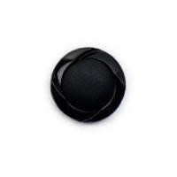 Crendon Stylish Rimmed Shank Buttons Black