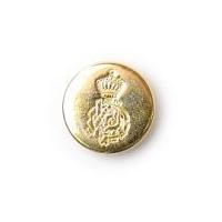 Crendon Military Style Metal Shank Buttons Gold