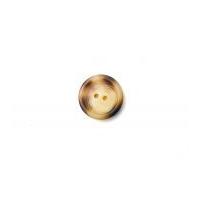 Crendon Round 2 Hole Marble Buttons 25mm Beige & Brown