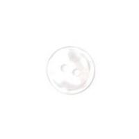 Crendon Plain Round 2 Hole Buttons White