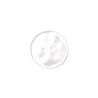 crendon plain round 2 hole buttons white