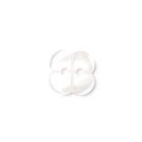 crendon pearlised flower shape buttons white