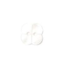 crendon pearlised flower shape buttons white