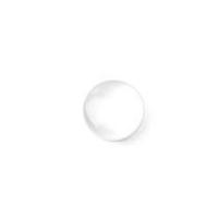 Crendon Round Plain Pearlised Shank Buttons White