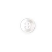 Crendon Small Round 4 Hole Shirt Buttons White