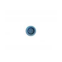 crendon round coloured rimmed plastic buttons blue