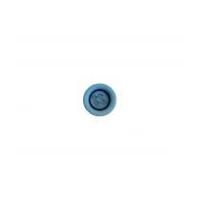 crendon round coloured rimmed plastic buttons blue