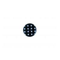 Crendon Round Spotty Print Plastic Buttons Black