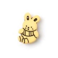 crendon cute bunny shape shank buttons yellow