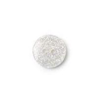 Crendon Round 2 Hole Glitter Buttons White