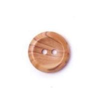 Crendon Natural Wood Effect 2 Hole Round Buttons Brown
