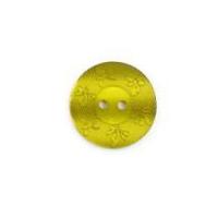 Crendon Round Patterned Rim Buttons 18mm Green