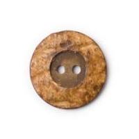 Crendon Round Natural Coconut Buttons 23mm Brown