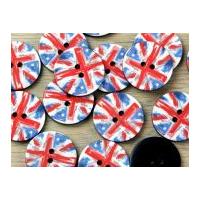 crendon round abstract union jack print buttons bright