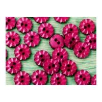 crendon floral shape buttons cerise pink