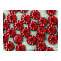 crendon floral shape buttons red