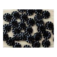 Crendon Floral Shape Buttons Black