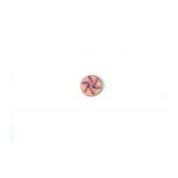 crendon round star print wood buttons multicoloured