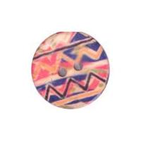 crendon round aztec print wood buttons multicoloured