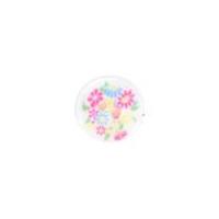 Crendon Round Floral Patterned Pearlised Buttons Multicoloured