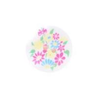 Crendon Round Floral Patterned Pearlised Buttons Multicoloured