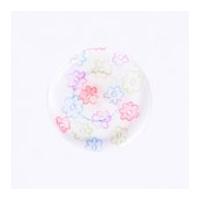 Crendon Round Mini Floral Print Buttons Multicoloured