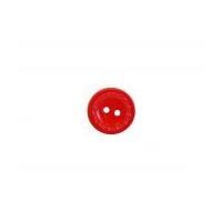 Crendon Round Textured Rim Plastic Buttons Red