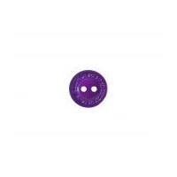 Crendon Round Textured Rim Plastic Buttons Purple