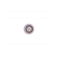 Crendon Round Coloured Rimmed Plastic Buttons Beige