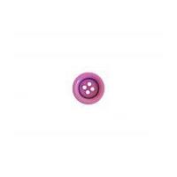 Crendon Round Coloured Rimmed Plastic Buttons Cerise Pink