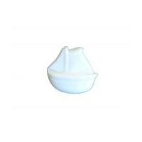 Crendon Nautical Boat Shaped Plastic Buttons White