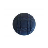 Crendon Round Plaid Check Pattern Shank Buttons Black