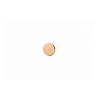 Crendon Round Plain Metal Look Shank Buttons Gold