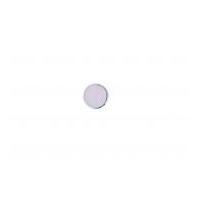 Crendon Round Plain Metal Look Shank Buttons Silver
