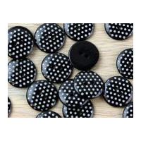 Crendon Round Spot Print Plastic Buttons