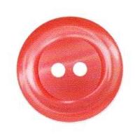 Crendon Round Pearlised Rim Buttons 20mm Deep Pink