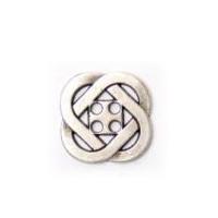 crendon celtic knot design metal buttons 19mm silver